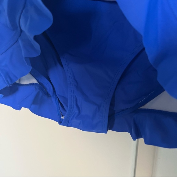 Profile By Gottex Cobalt Blue Tankini And Point Zero Bikini Skirt Bottoms - Picture 9 of 16